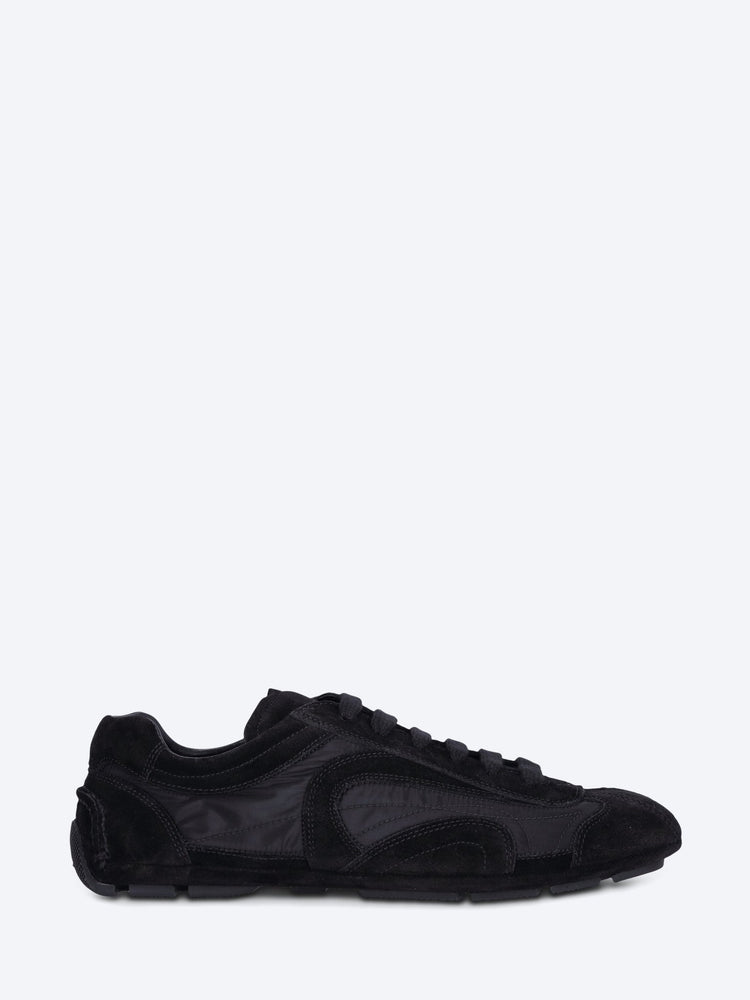 Suede and nylon sneakers 1