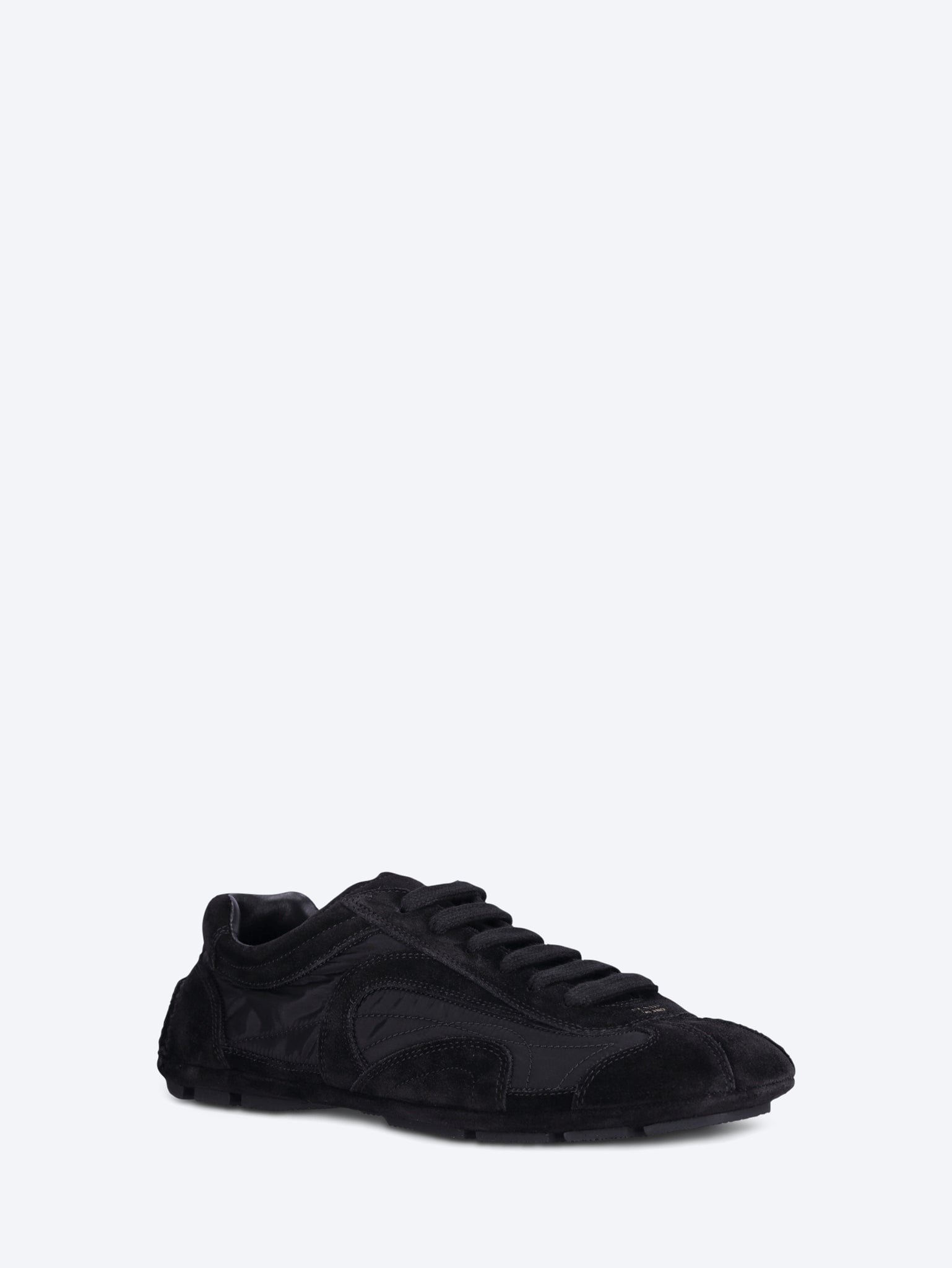 Suede and nylon sneakers 2