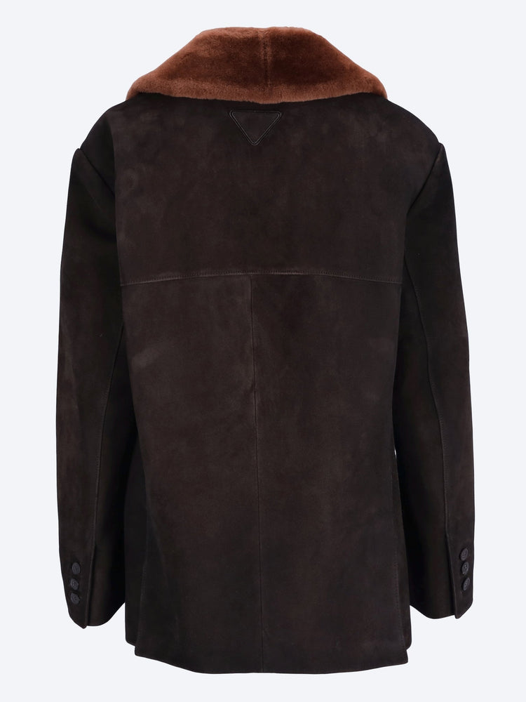 Suede and shearling caban jacket 3