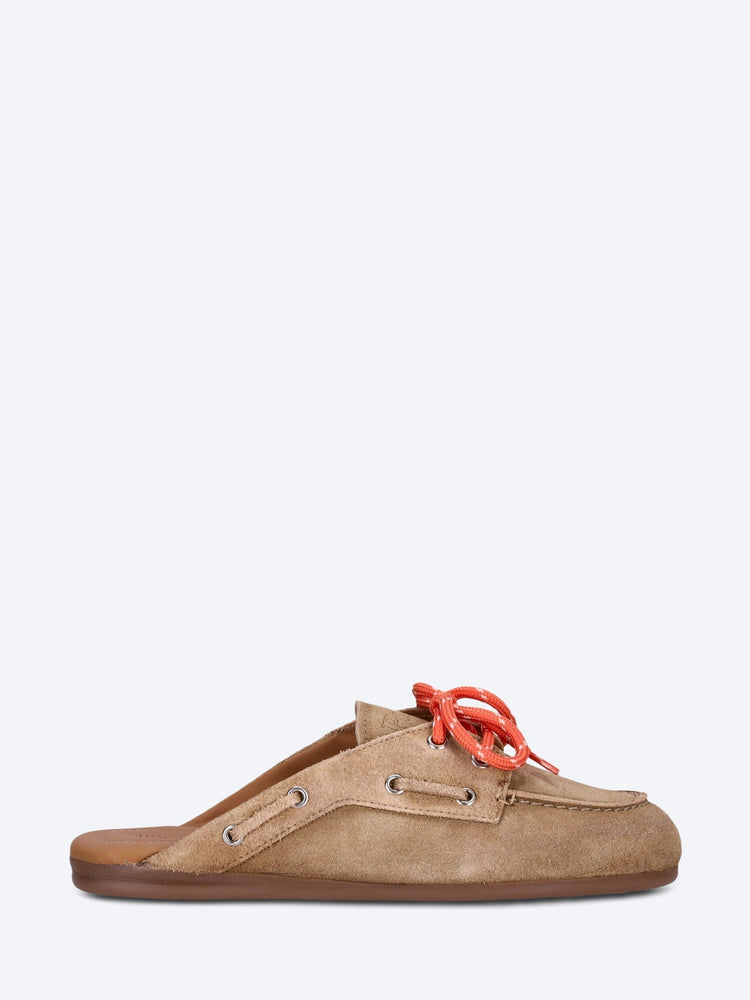 Boots-Loafer-Pantoletten aus Wildleder 1