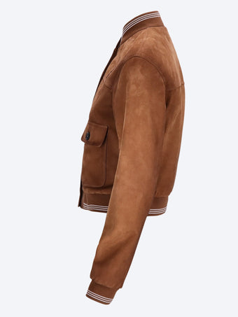 Suede lamb leather jacket