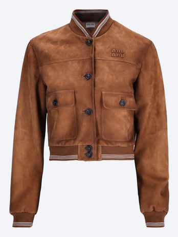 Suede lamb leather jacket