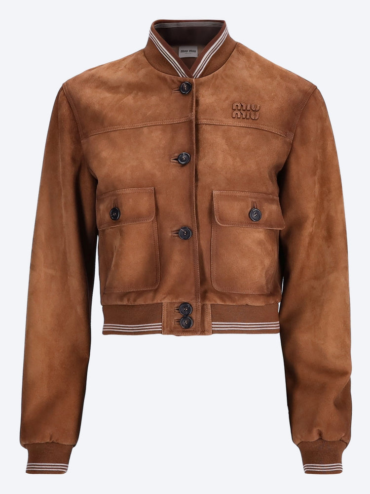 Suede lamb leather jacket 1