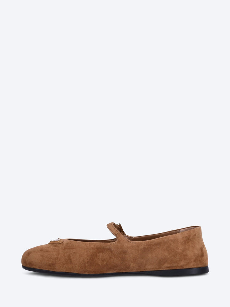 Suede leather ballerinas 4