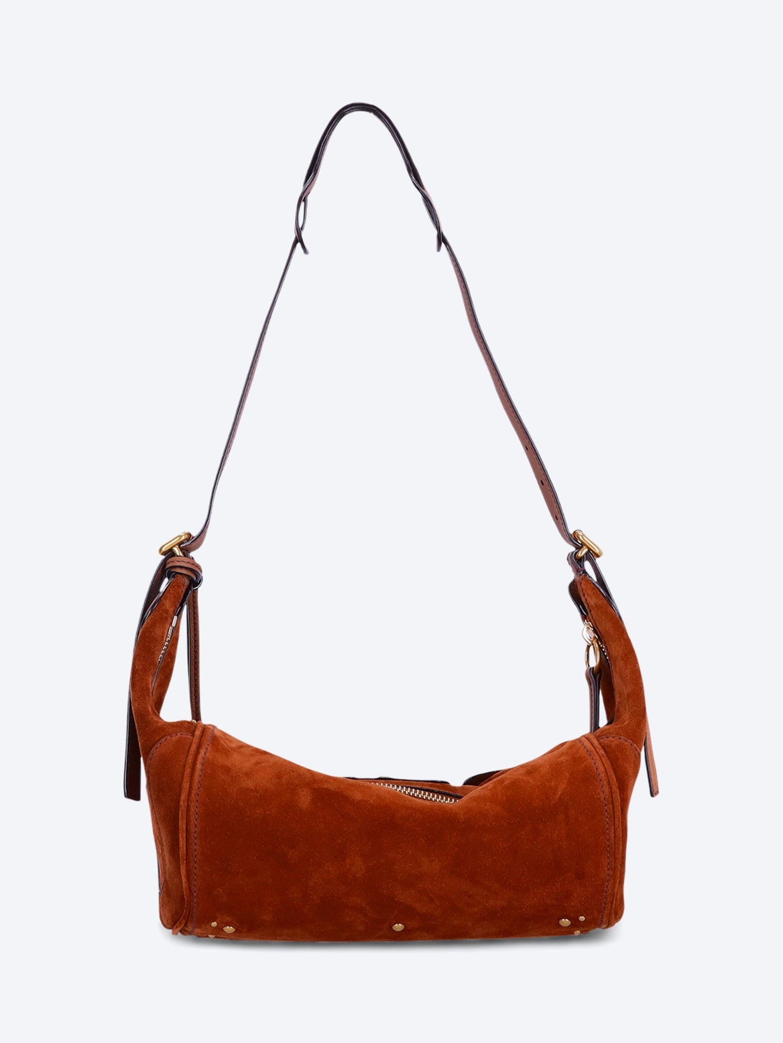 Suede leather paddington crossbody bag 4