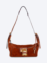 Suede leather paddington crossbody bag ref: