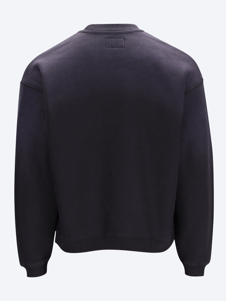 Sun faded oversized crew sweatshirt 3