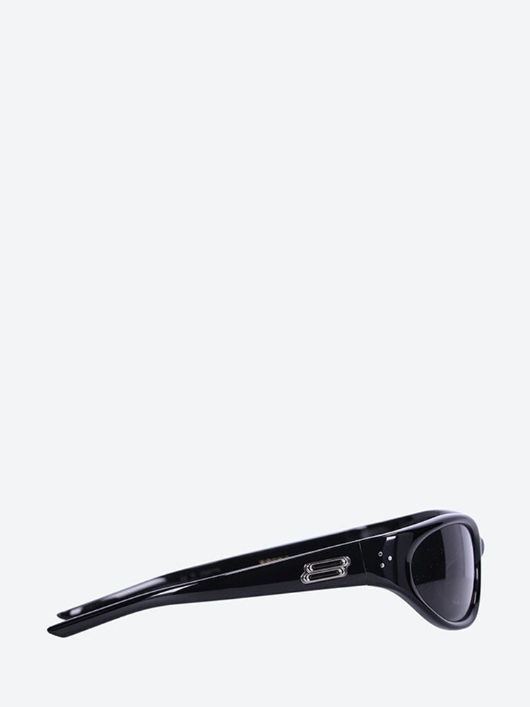 Sunglasses goggle shape blk frame 4