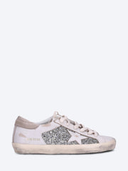 Superstar-Sneaker aus Glitzer und Leder mit Stern-Absatz aus Leder und Wildleder ref: