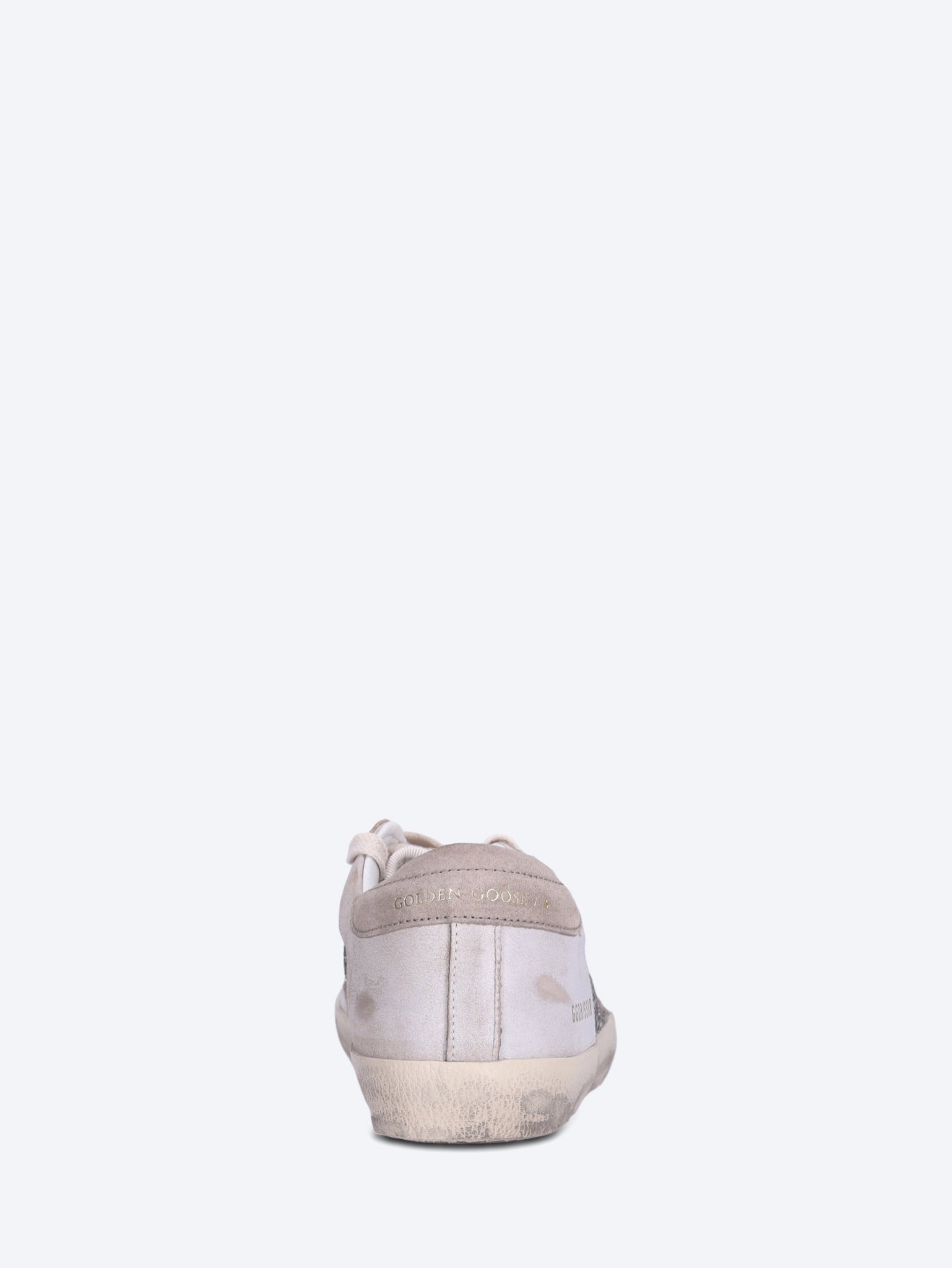 Superstar-Sneaker aus Glitzer und Leder mit Stern-Absatz aus Leder und Wildleder 5