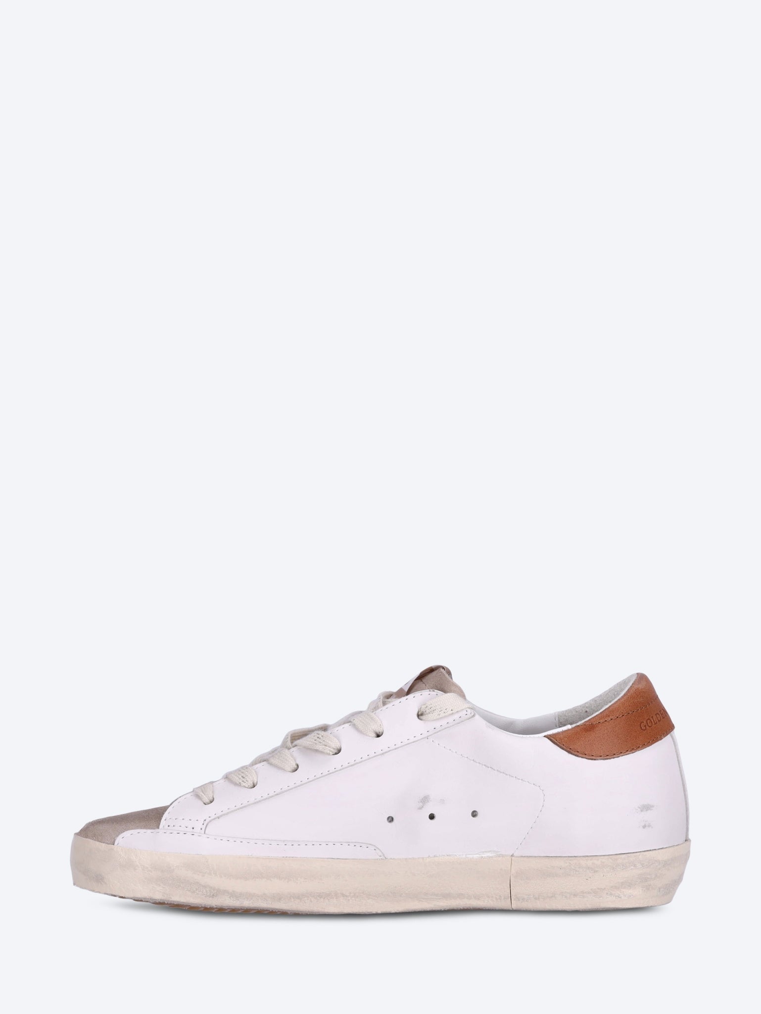 Superstar-Sneaker aus Leder mit Obermaterial und Ferse aus Wildleder mit glitzernden Sternen 4