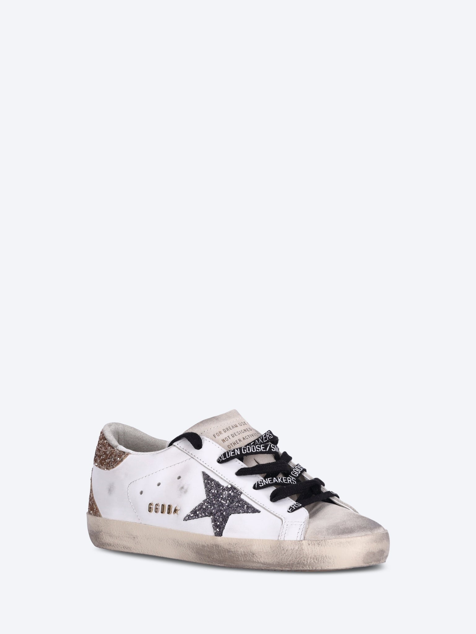 Super-star leather upper glitter star sneakers 2