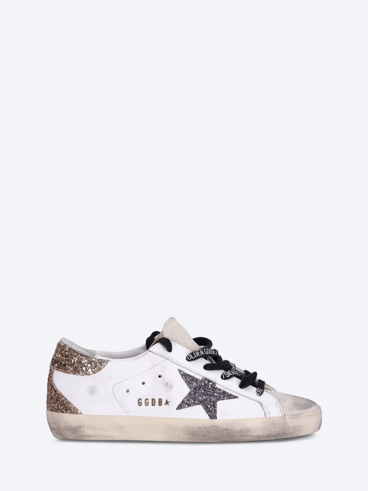 Super-star leather upper glitter star sneakers 1