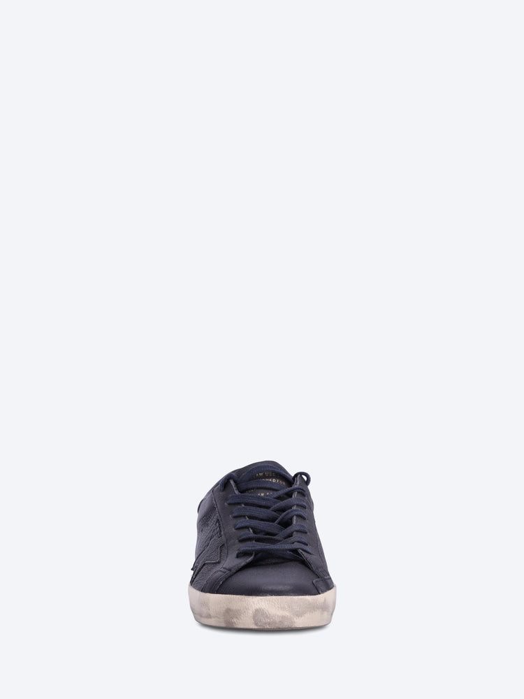 Super star leather upper star and heel sneakers 3