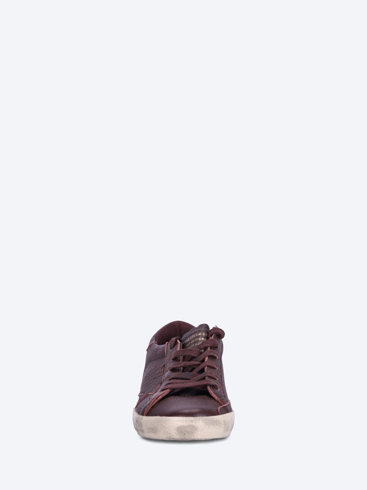 Super Star-Sneaker aus Leder mit Stern und Absatz 3