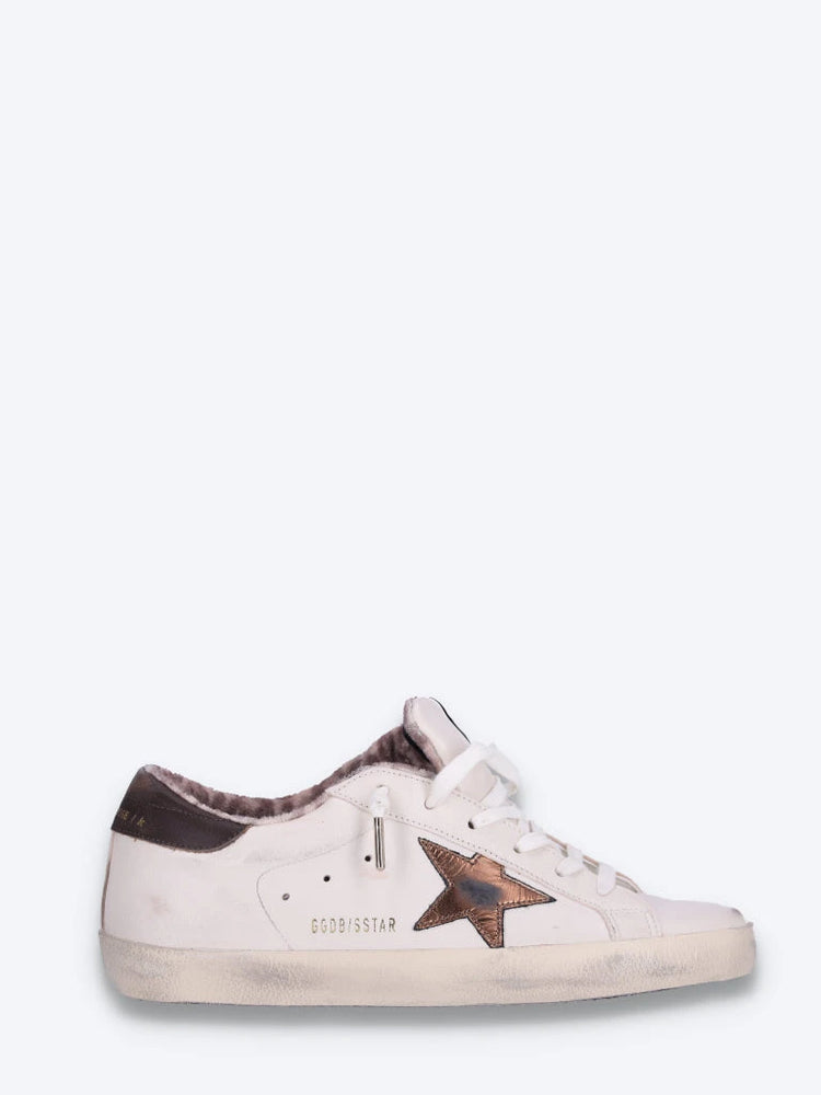 Sneakers aus Superstar-Nappaleder mit laminiertem Sternleder und Absatz 1