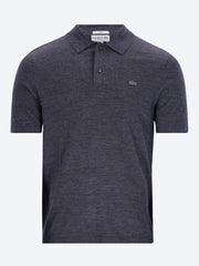Short sleeved merino wool polo sweater ref: