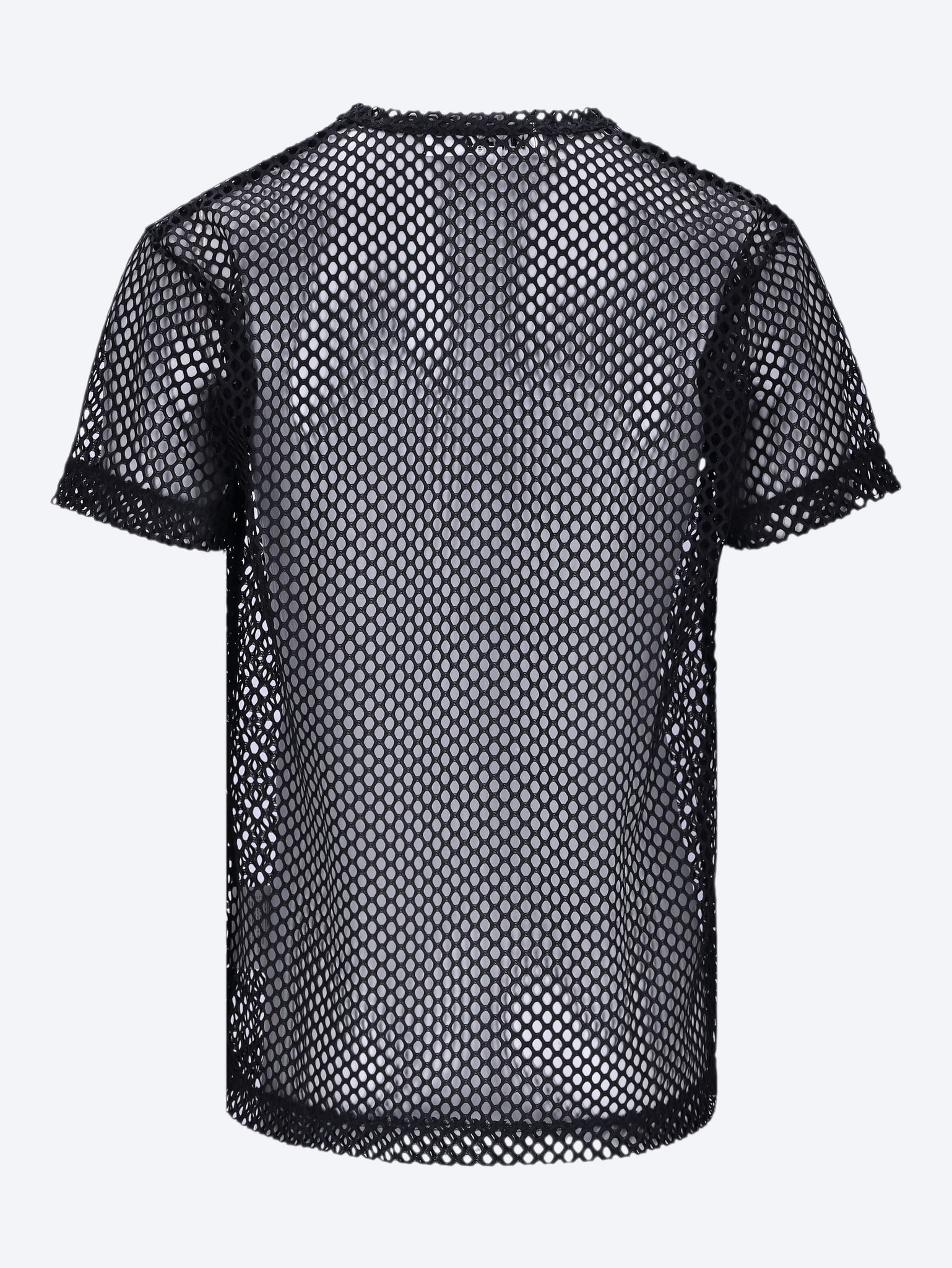 T-shirt mesh large black  emblem 2