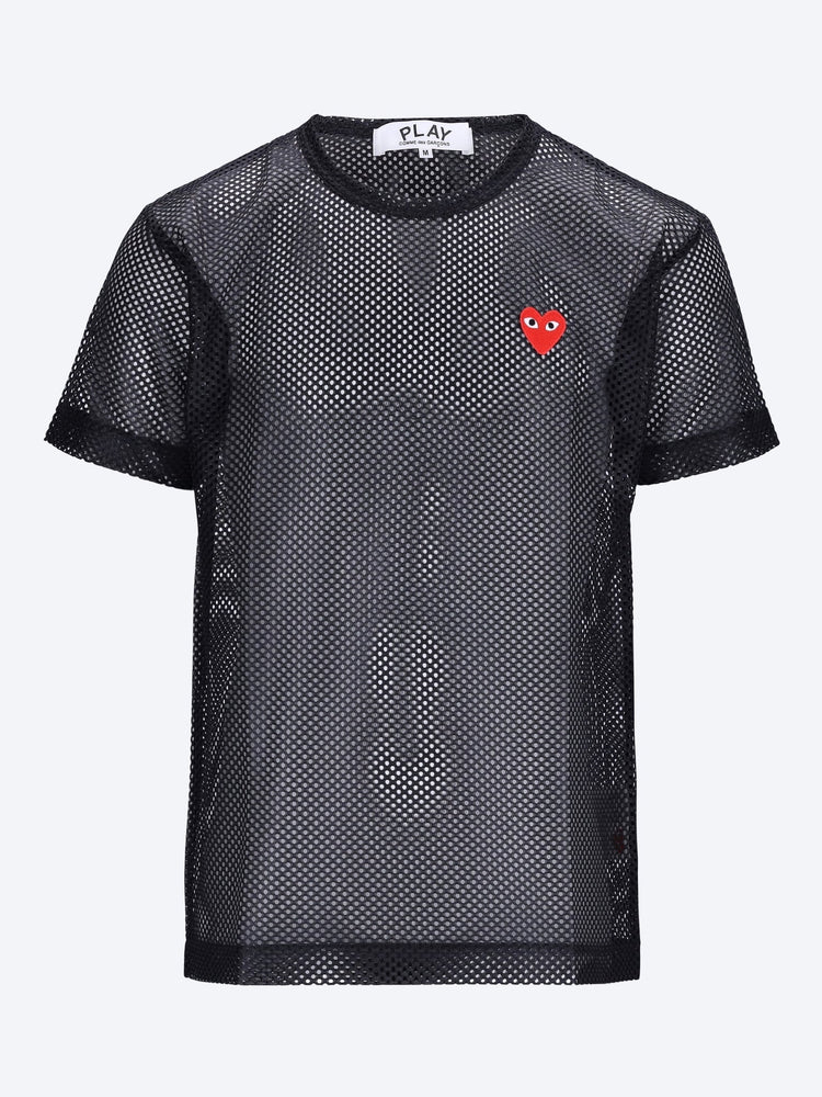 T-shirt mesh red emblem 1