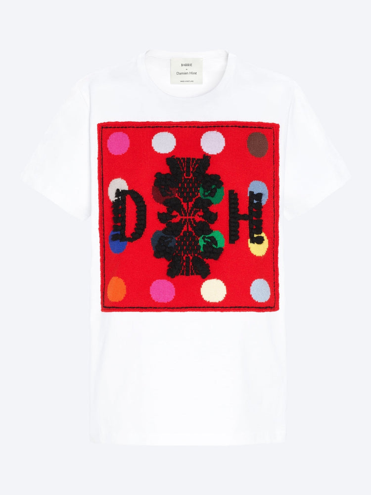 T-Shirt mit gestricktem Aufnäher 1