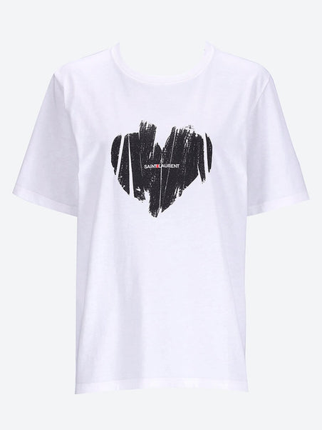 HEART PRINTED T-shirt YSL