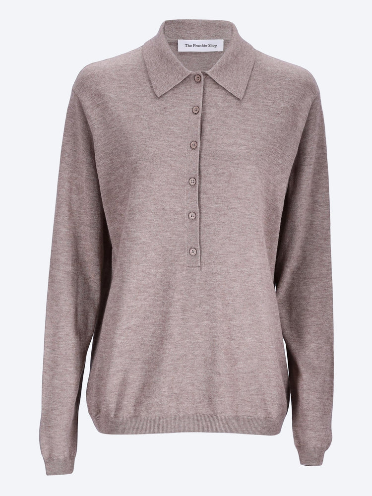 Tala knit v-neck polo 1