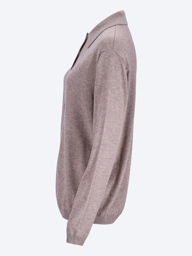 Tala knit v-neck polo 2