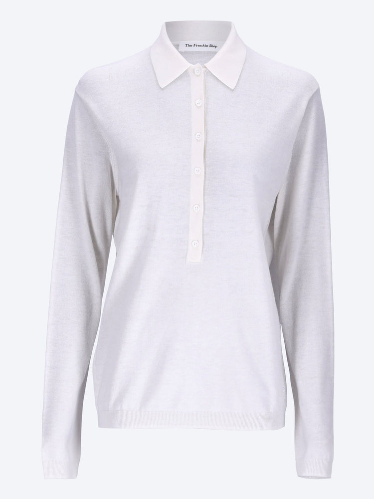 Tala knit v-neck polo 1