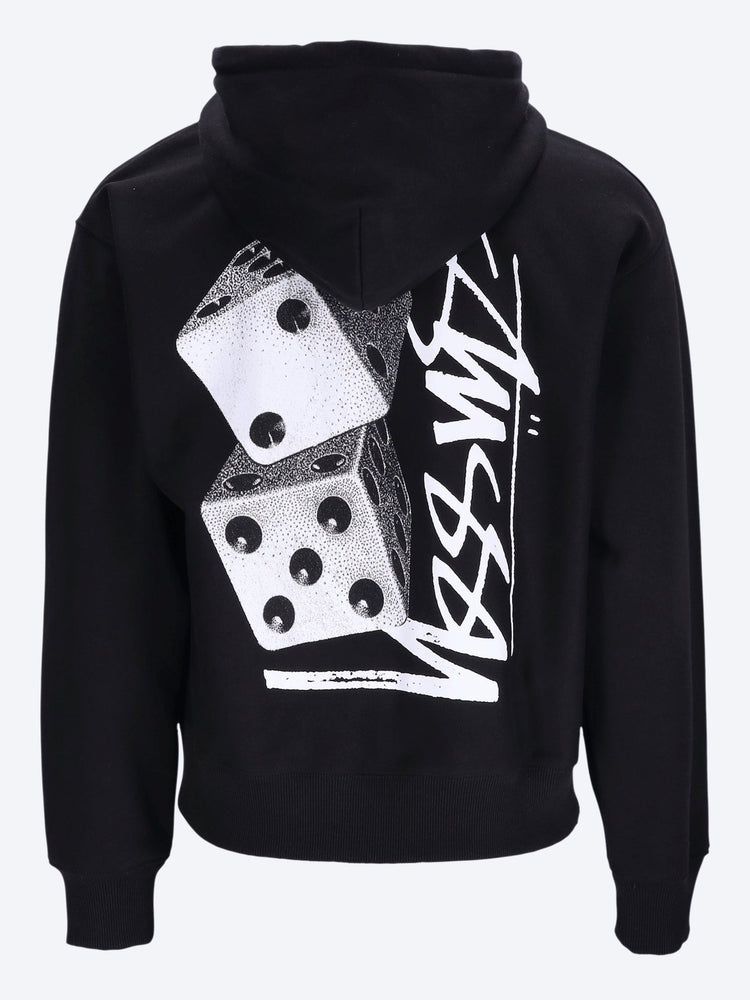 Großer Würfel-Kapuzenpullover mit Reißverschluss 3