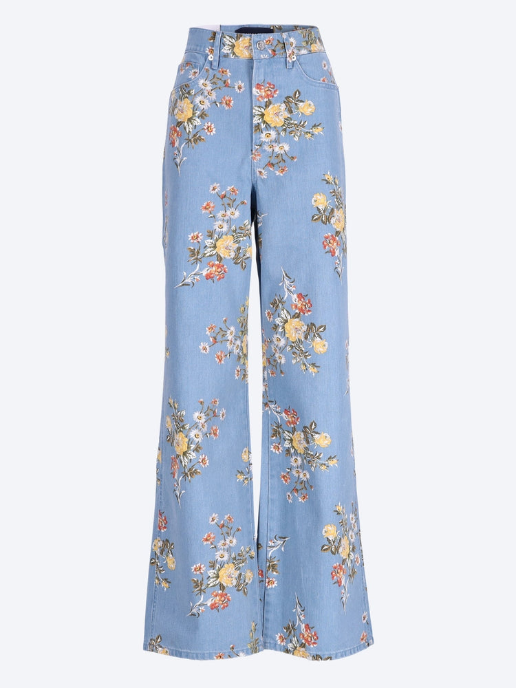 Taylor-Jeans mit hohem Bund und weitem Bein 1