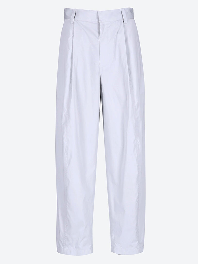 Technical cotton wide leg pants 1