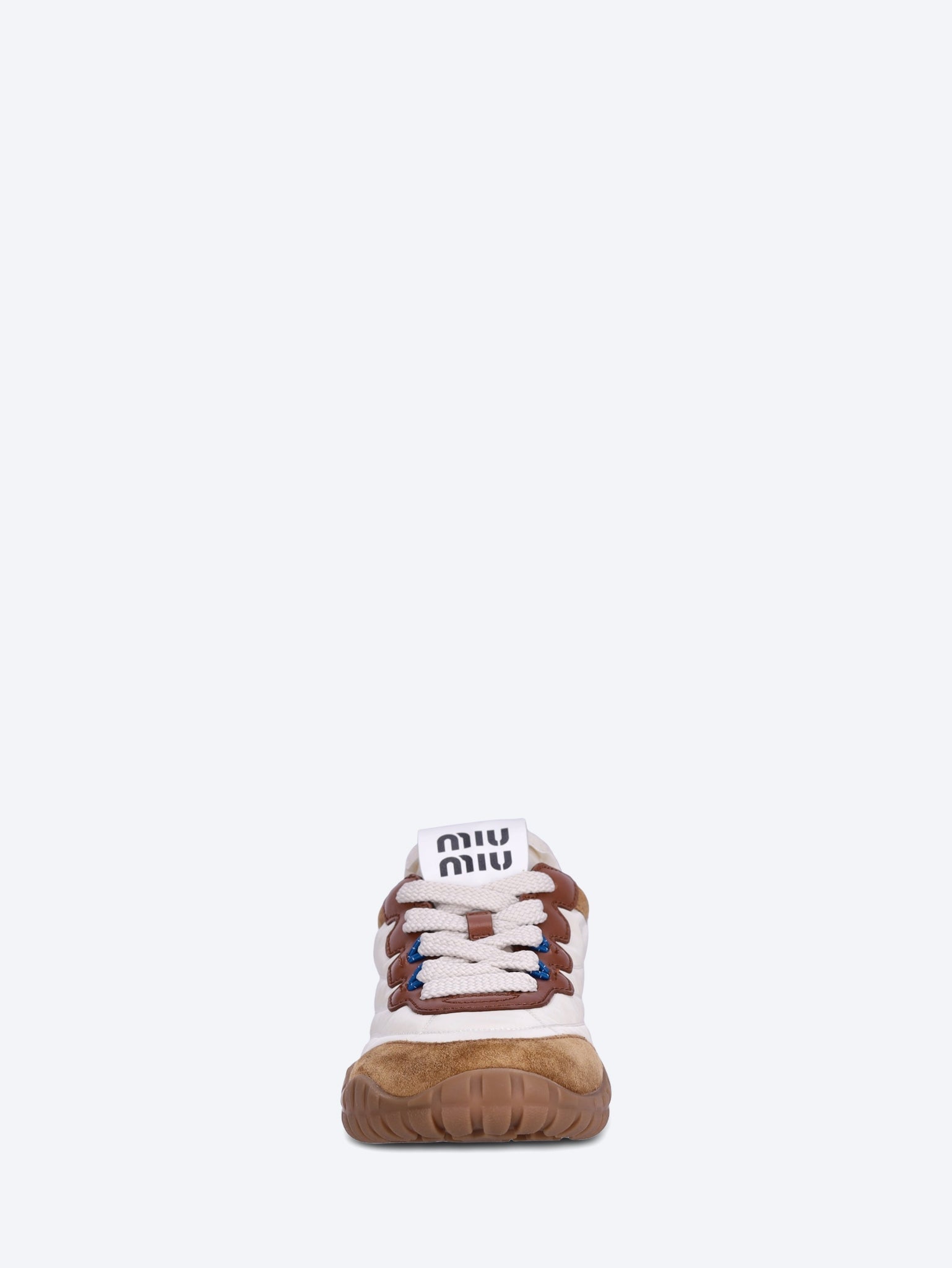 Technical fabric and suede sneakers 3