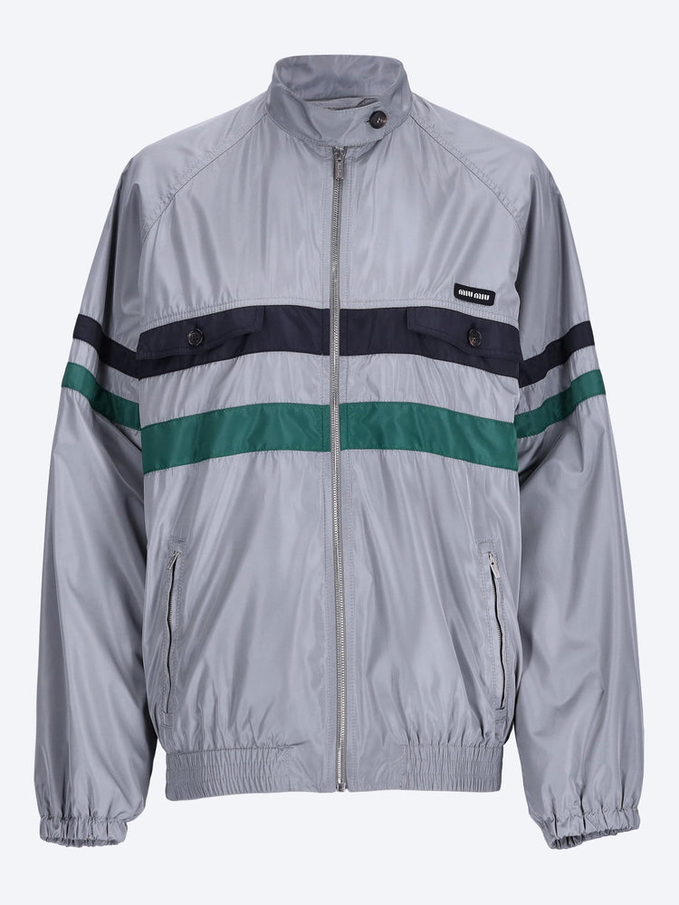 Technical silk blouson jacket 1