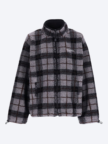Teddy check jacket