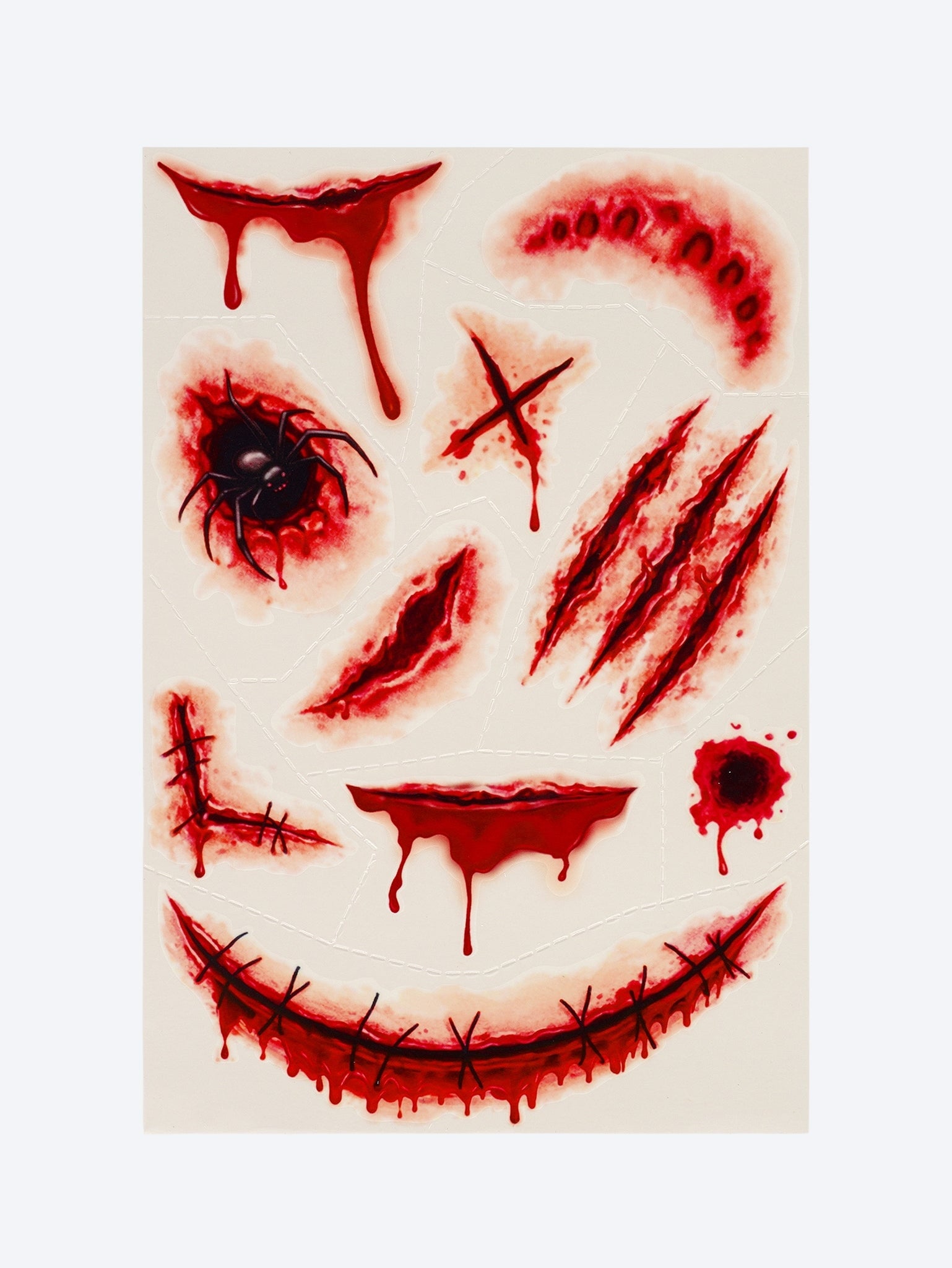 Temporary face and body tattoos - scar 2