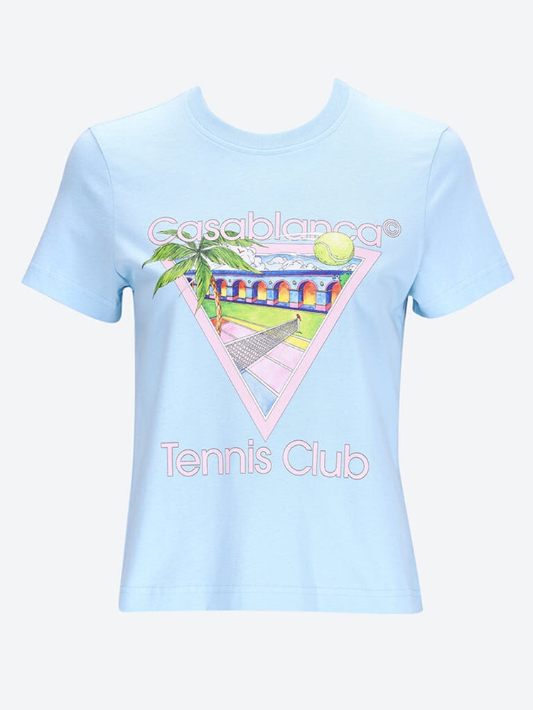 Tennis club icon fitted t-shirt 1