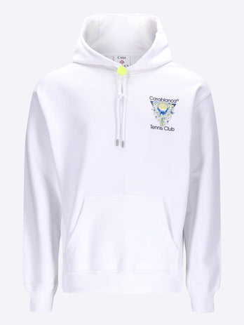 Tennis club icon hooded sweatshirt