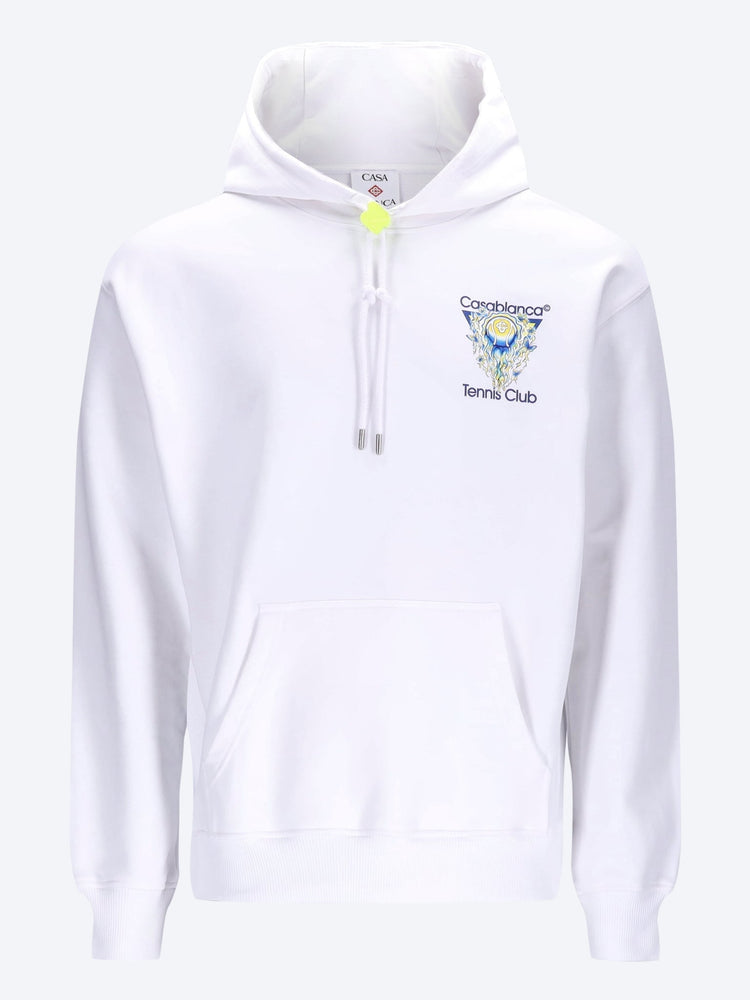 Tennis club icon hooded sweatshirt 1