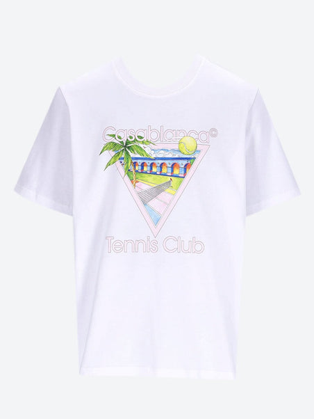 T-shirt d'écran d'icône du club de tennis