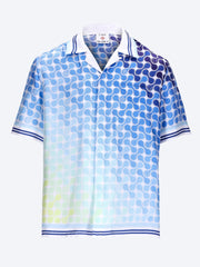 Tennis tile cuban collar ss shirt ref: