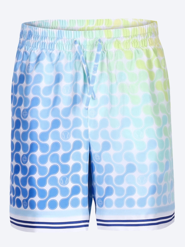 Tennis tile silk shorts 1