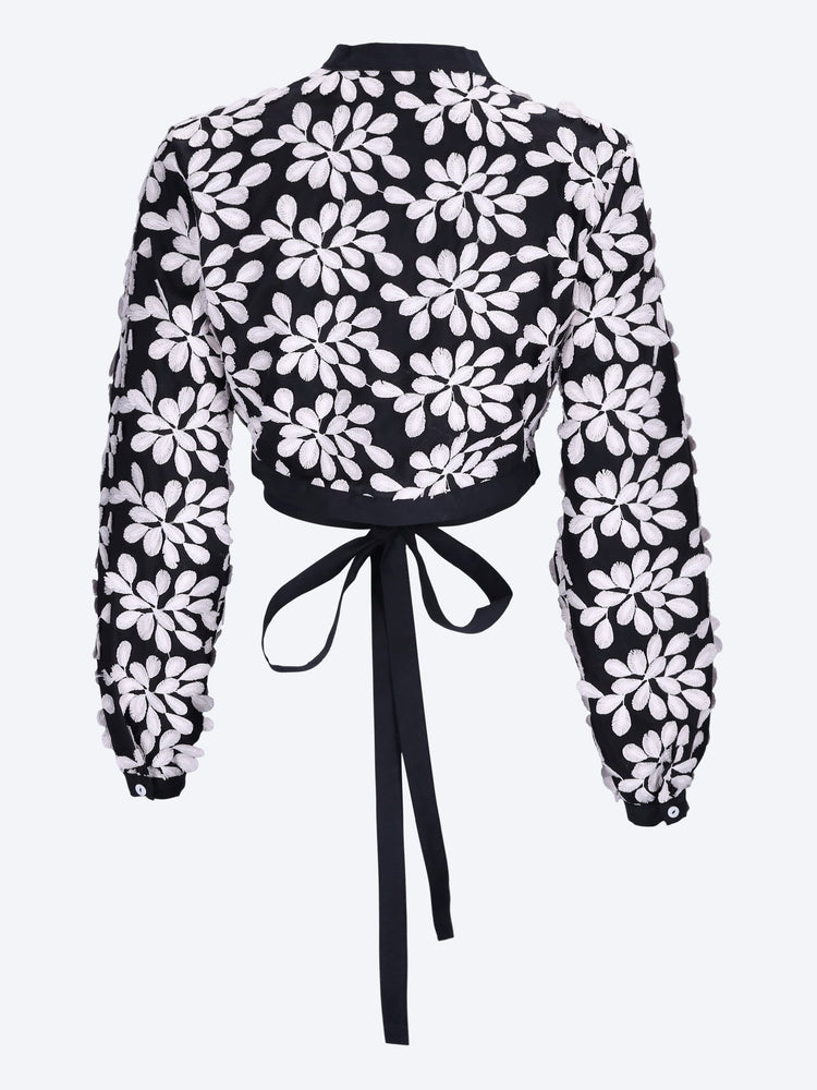 Terry embroidered flower top 3