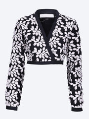 Terry embroidered flower top ref: