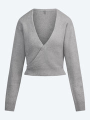 Cardigan cache-cœur en maille texturée ref: