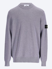Textured stitch pure rws wool crewneck sweater ref: