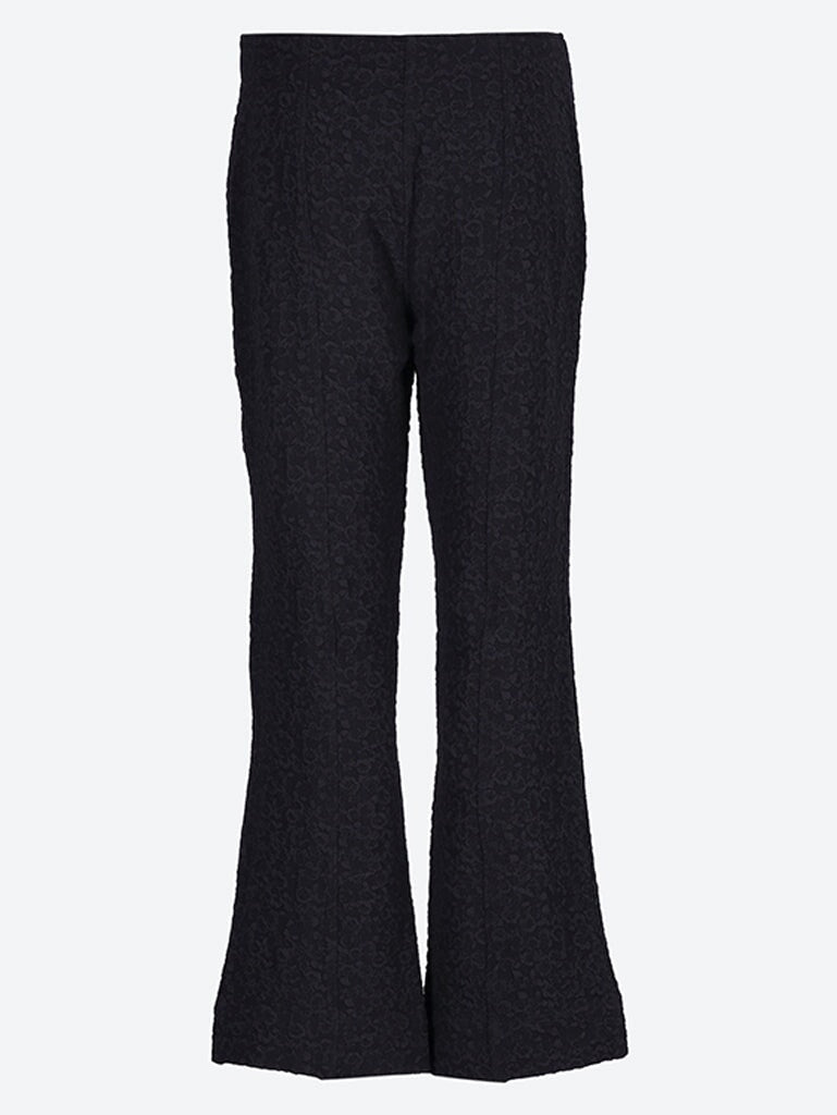 Textured suiting cropped pants 3