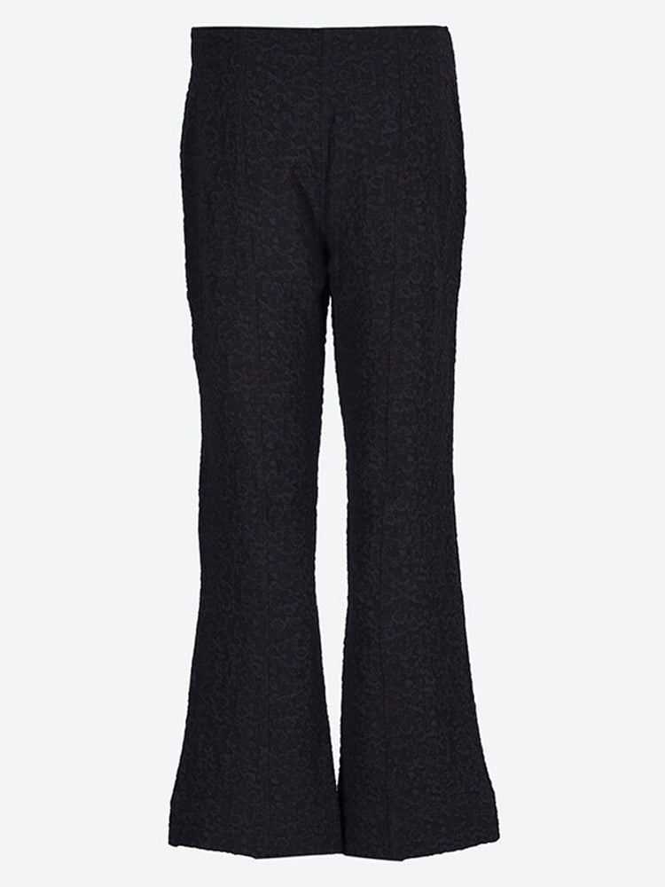 Textured suiting cropped pants 3