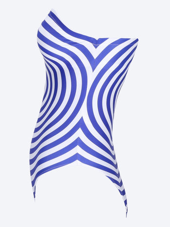 The blue target swimsuit