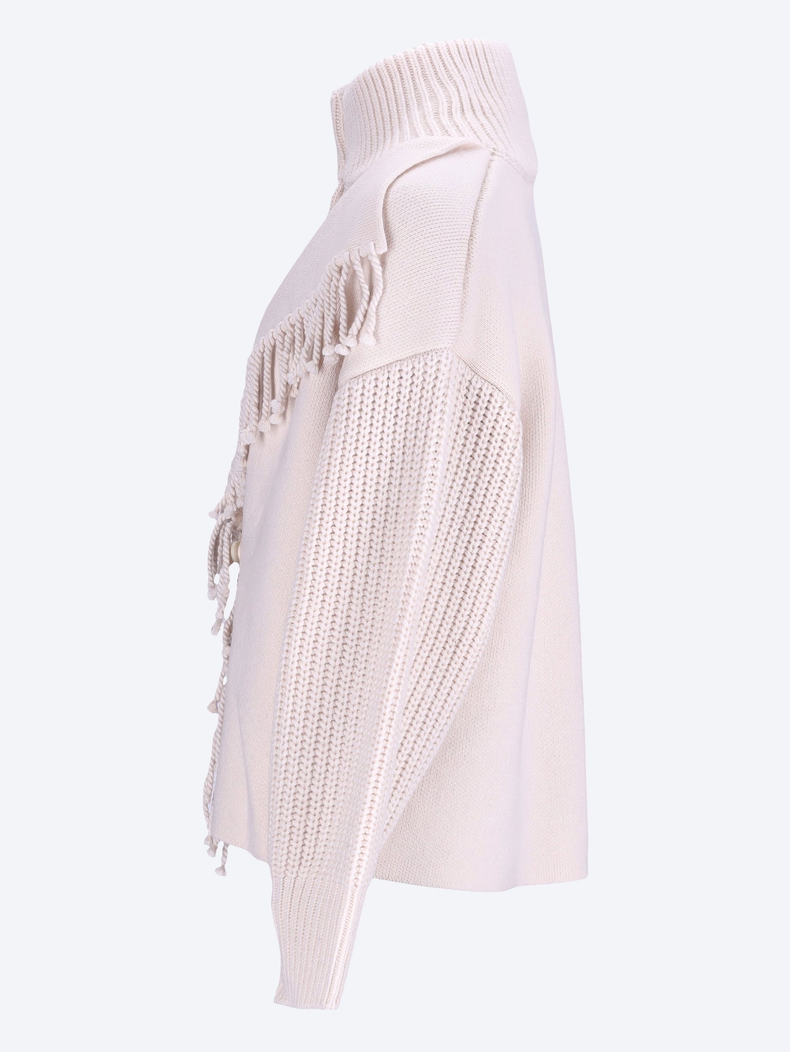 Der verkürzte Jacquard-Fransenmantel 2