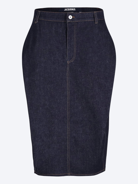  The cubisto de-nimes skirt WOMEN-CLOTHING SKIRTS JACQUEMUS SMETS